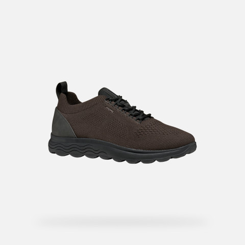 Fabric sneakers SPHERICA MAN Brown/Black - image number 2 | GEOX
