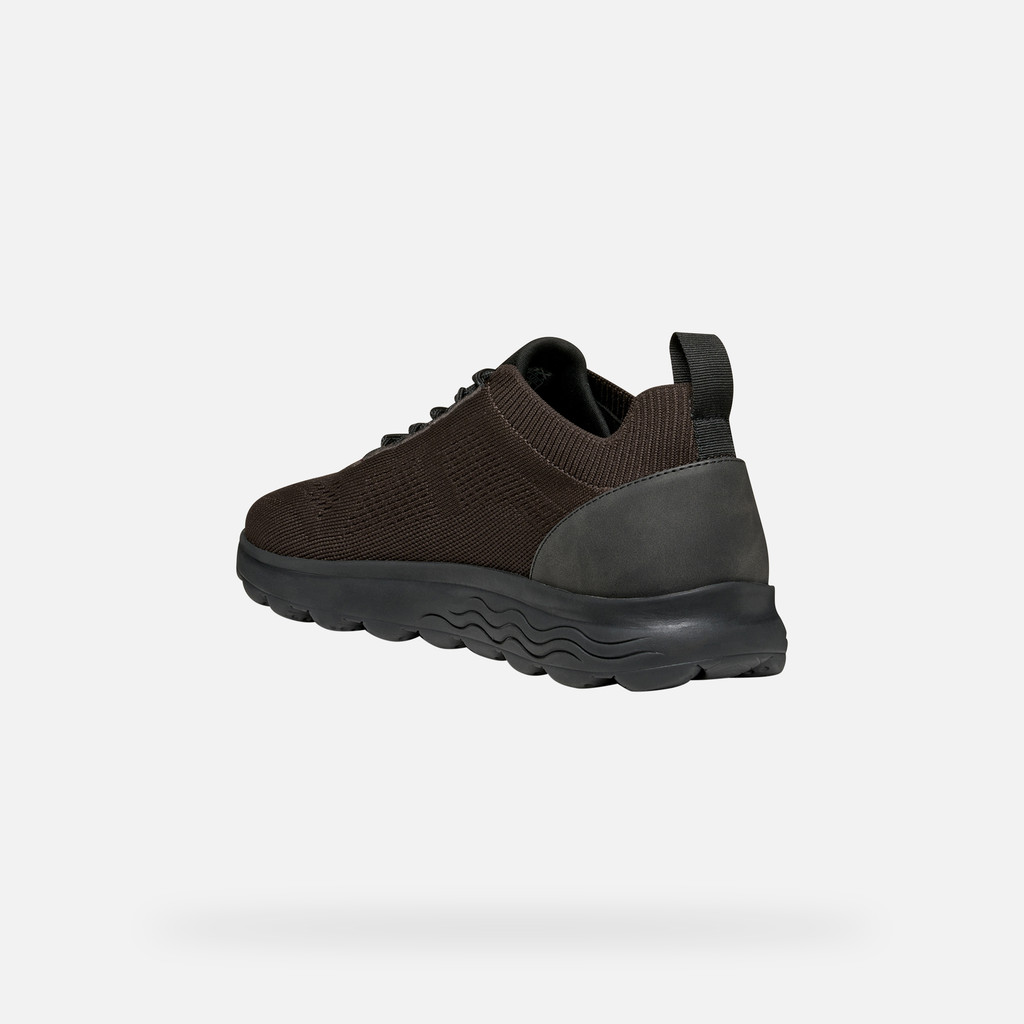 Fabric sneakers SPHERICA MAN Brown/Black - image number 3 | GEOX