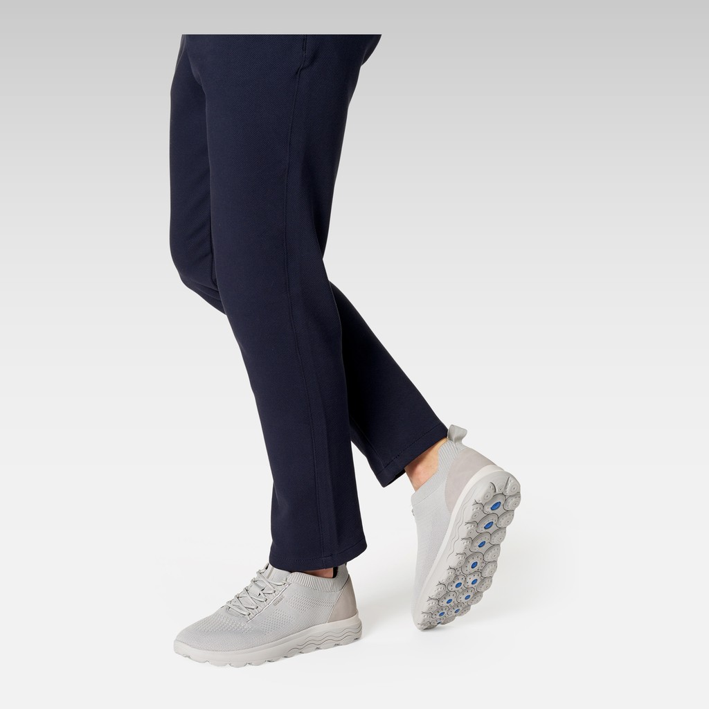 Niedrige Sneakers SPHERICA HERR Hellgrau/Grau - image number 1 | GEOX