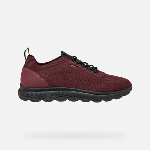 Fabric sneakers SPHERICA MAN Wine/Black - image number 1 | GEOX