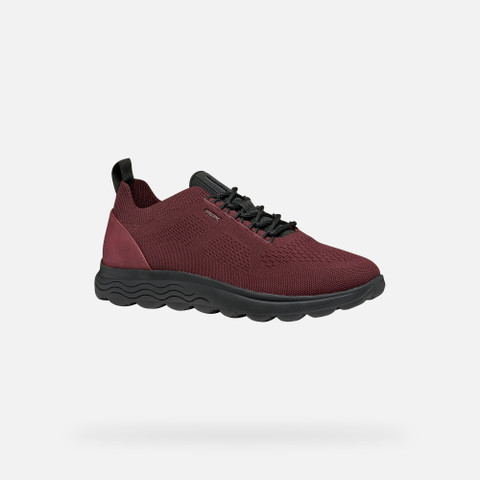 Fabric sneakers SPHERICA MAN Wine/Black - image number 2 | GEOX