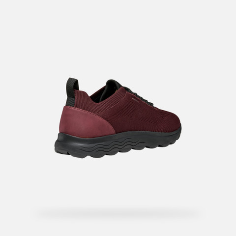 Fabric sneakers SPHERICA MAN Wine/Black - image number 4 | GEOX