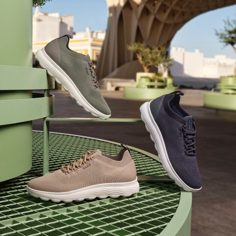 Fabric sneakers SPHERICA MAN Navy/Jeans - image number 7 | GEOX