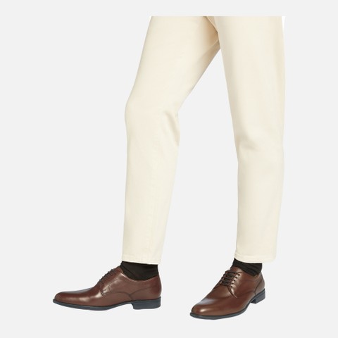 Leather shoes IACOPO MAN Cognac - image number 1 | GEOX