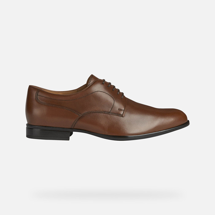 Leather shoes IACOPO MAN Cognac | GEOX