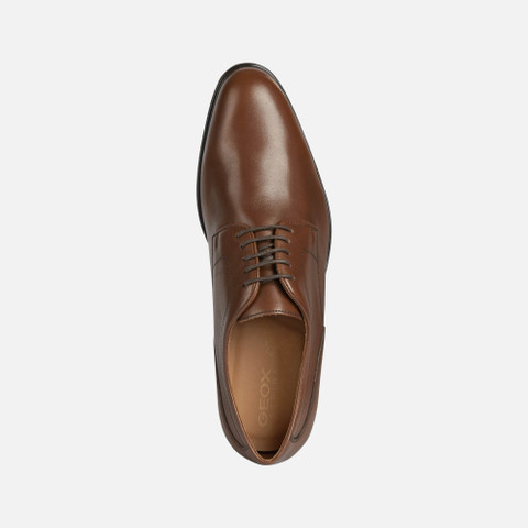 Geox® IACOPO: Men's cognac Special Occasion Shoes | Geox®