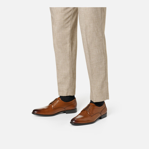 Leather shoes IACOPO MAN Cognac - image number 1 | GEOX