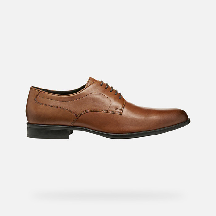 Leather shoes IACOPO MAN Cognac | GEOX