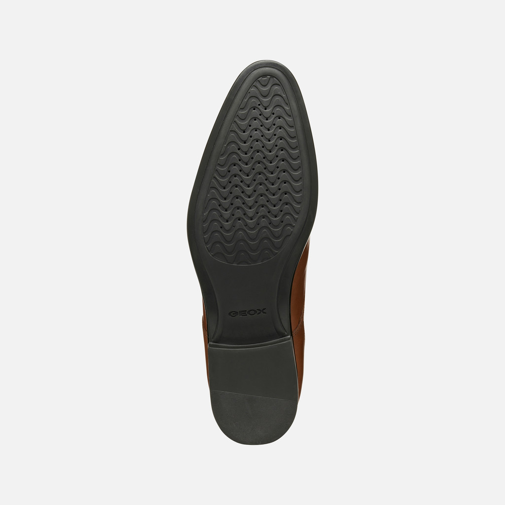 Leather shoes IACOPO MAN Cognac - image number 6 | GEOX
