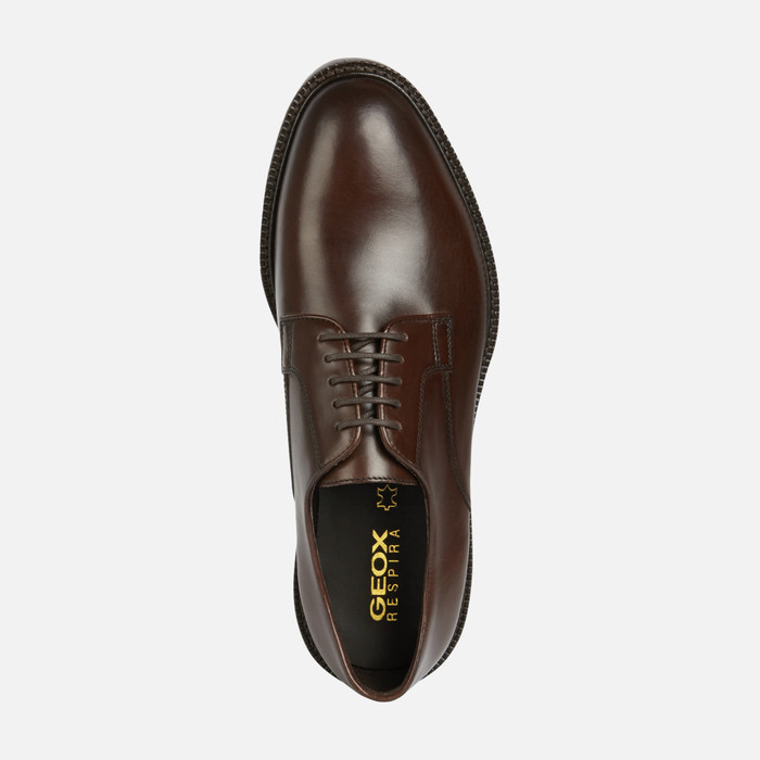 Geox® Zapatos De Piel Marrón oscuro Hombre | Geox®