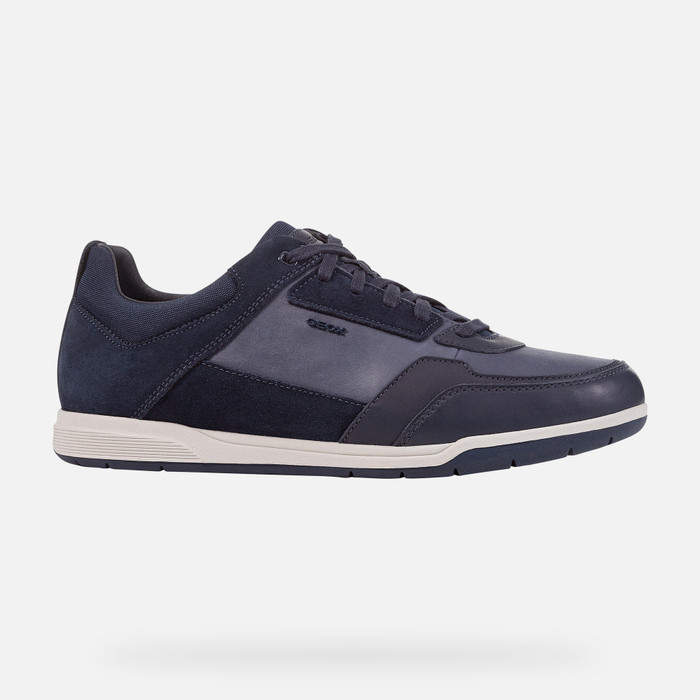Geox® SPHERICA EC3: Men's Navy blue Low Top Sneakers | Geox®