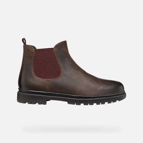 Chelsea boots ANDALO MAN Coffee/Burgundy - image number 1 | GEOX