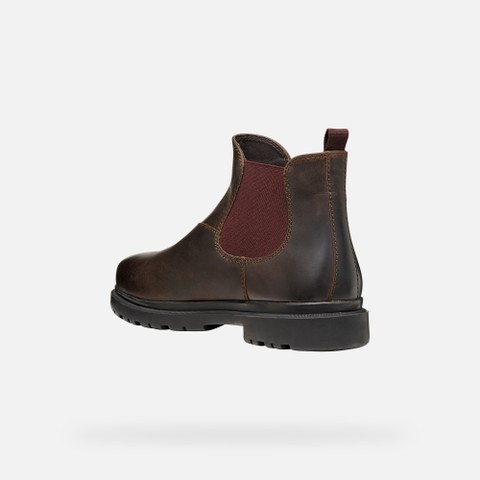 Chelsea boots ANDALO MAN Coffee/Burgundy - image number 3 | GEOX