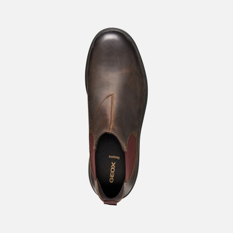 Chelsea boots ANDALO MAN Coffee/Burgundy - image number 5 | GEOX