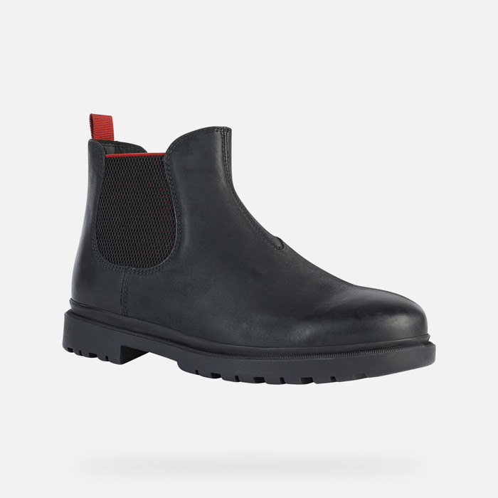 Geox® ANDALO: Men's Black Chelsea Boots | FW22 Geox®