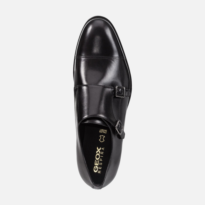 abajo Saludar cama Geox® HAMPSTEAD Hombre: Zapatos Elegantes Negros | Geox® Store