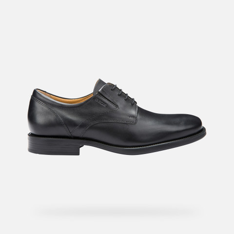 Geox MO FEDERICO Men s Black Leather Shoes FW22 Geox