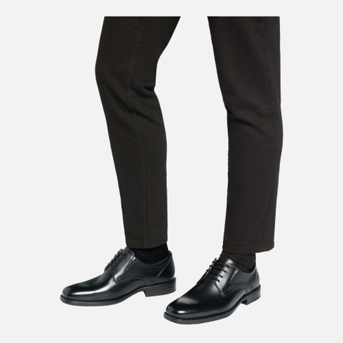 Leather shoes FEDERICO MAN Black - image number 1 | GEOX
