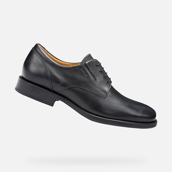Leather shoes FEDERICO MAN Black | GEOX