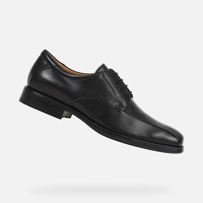 Leather shoes FEDERICO MAN Black | GEOX