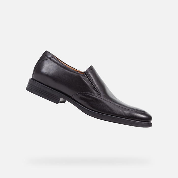 Leather loafers FEDERICO MAN Black | GEOX