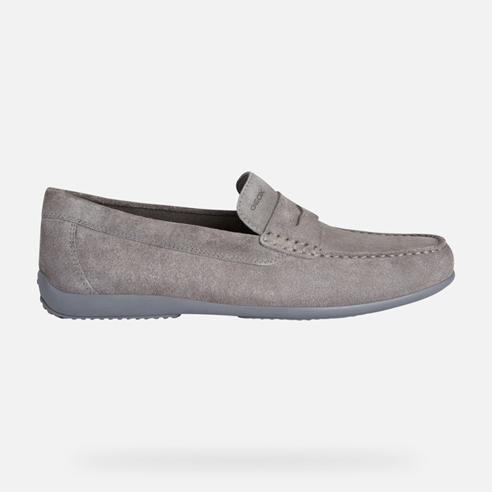 Suede loafers ASCANIO MAN Grey | GEOX