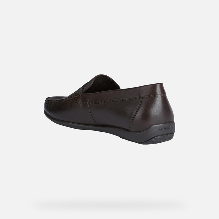 Quedar asombrado Adaptar Herméticamente Geox® ASCANIO: Men's Coffee Leather Loafers | FW22 Geox®