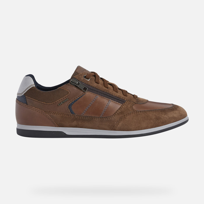 Geox® RENAN Man: Brown Sneakers | Geox®