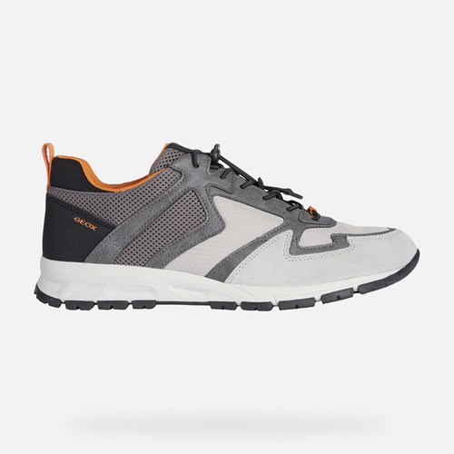 Sneakers DELRAY MAN Light Grey/Grey | GEOX