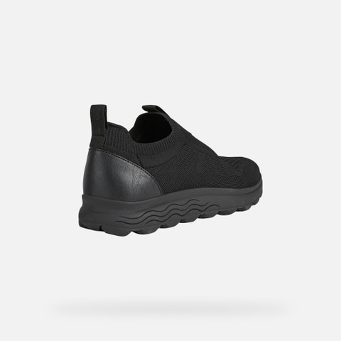 Geox® SPHERICA Man: Black Sneakers | Geox®