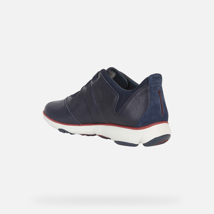 Geox® NEBULA: Men's Navy blue Laceless Sneakers | FW22 Geox®