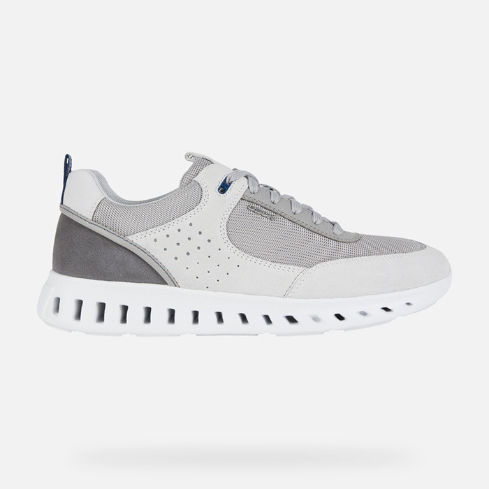 Sneakers OUTSTREAM MAN Off White/Light Grey | GEOX