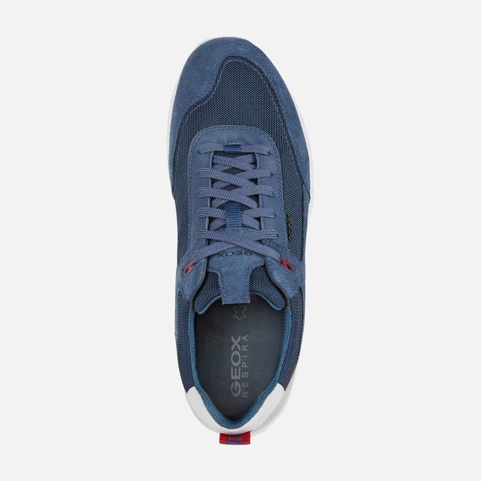 Teken Warmte Verstoring Geox® OUTSTREAM: Men's Airforce blue Low Sneakers | Geox®