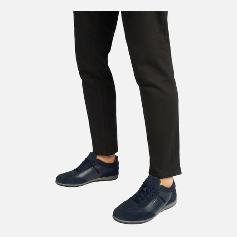 Low top sneakers IONIO MAN Navy - image number 2 | GEOX