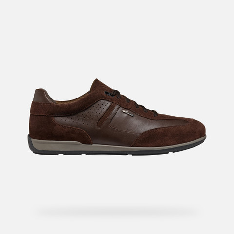 Low top sneakers IONIO MAN Dark Coffee - image number 1 | GEOX