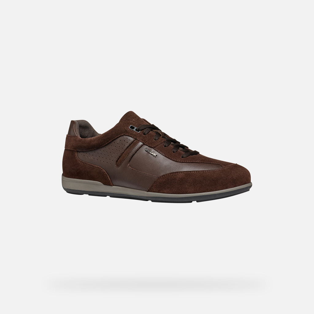 Low top sneakers IONIO MAN Dark Coffee - image number 3 | GEOX