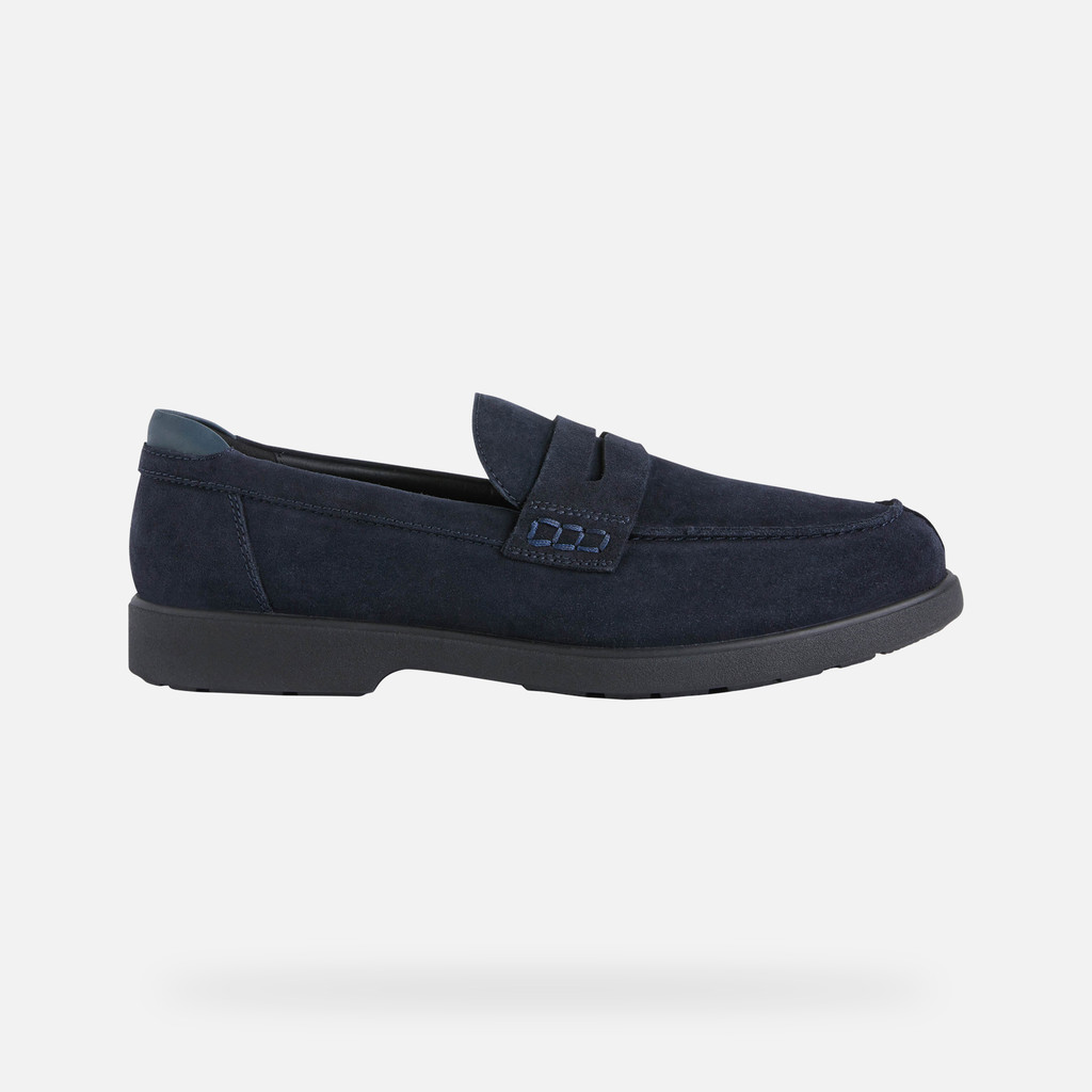 Geox® SPHERICA model EC11 Man: Navy Loafers | Geox®