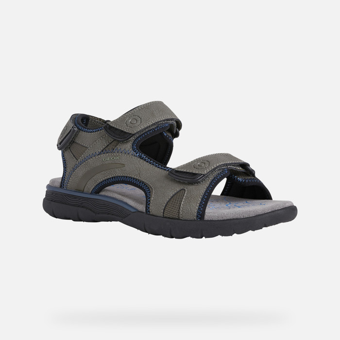 Geox® SPHERICA model EC5 Light Olive Sandals | Geox®