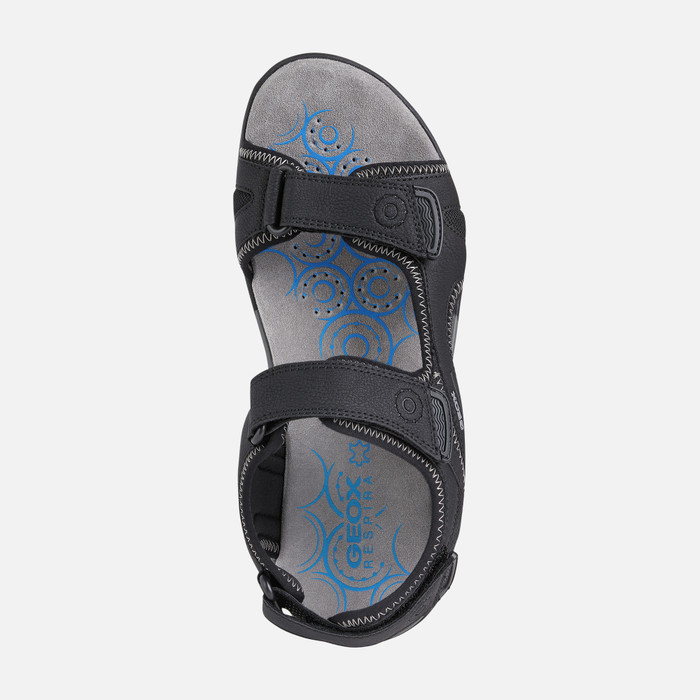 Geox® EC5: Men's Black Sandals | Geox ® Online Store