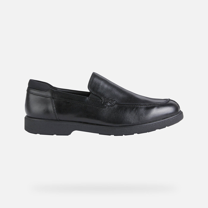 Leather loafers SPHERICA EC11 WIDE MAN Black | GEOX