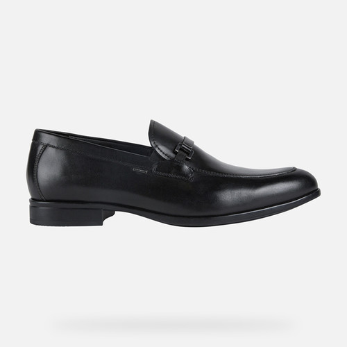Waterproof loafers IACOPO WIDE ABX MAN Black | GEOX