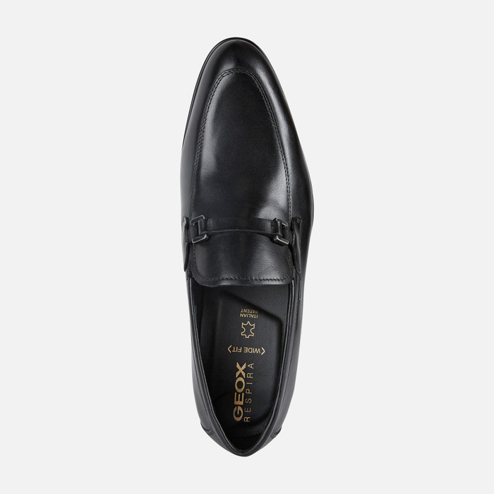 Geox mens shop black loafers