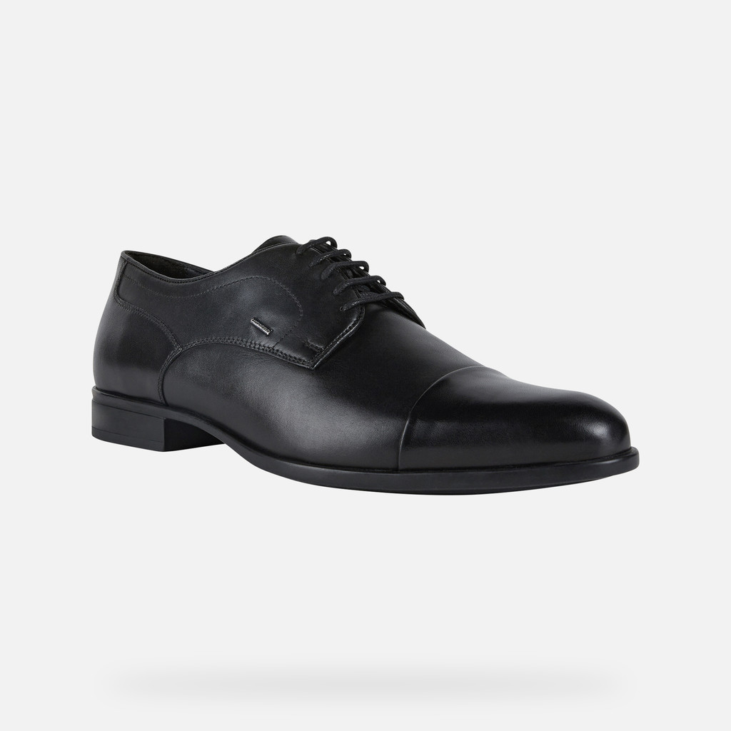 Geox® IACOPO WIDE: Men's Black Waterproof Shoes | Geox®