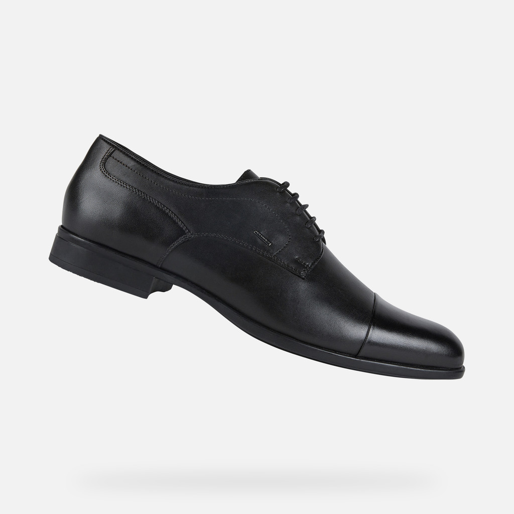 Geox® IACOPO WIDE: Men's Black Waterproof Shoes | Geox®
