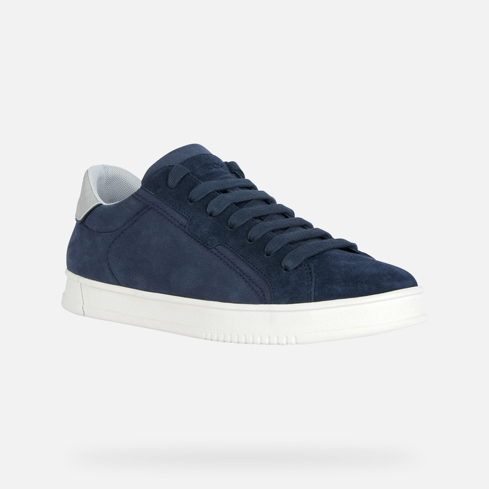 Geox® PIEVE: Men\'s Blue Low Top Sneakers | Geox ® Online