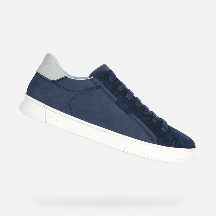 Geox® PIEVE: Men's Blue Low Top Sneakers | Geox ® Online