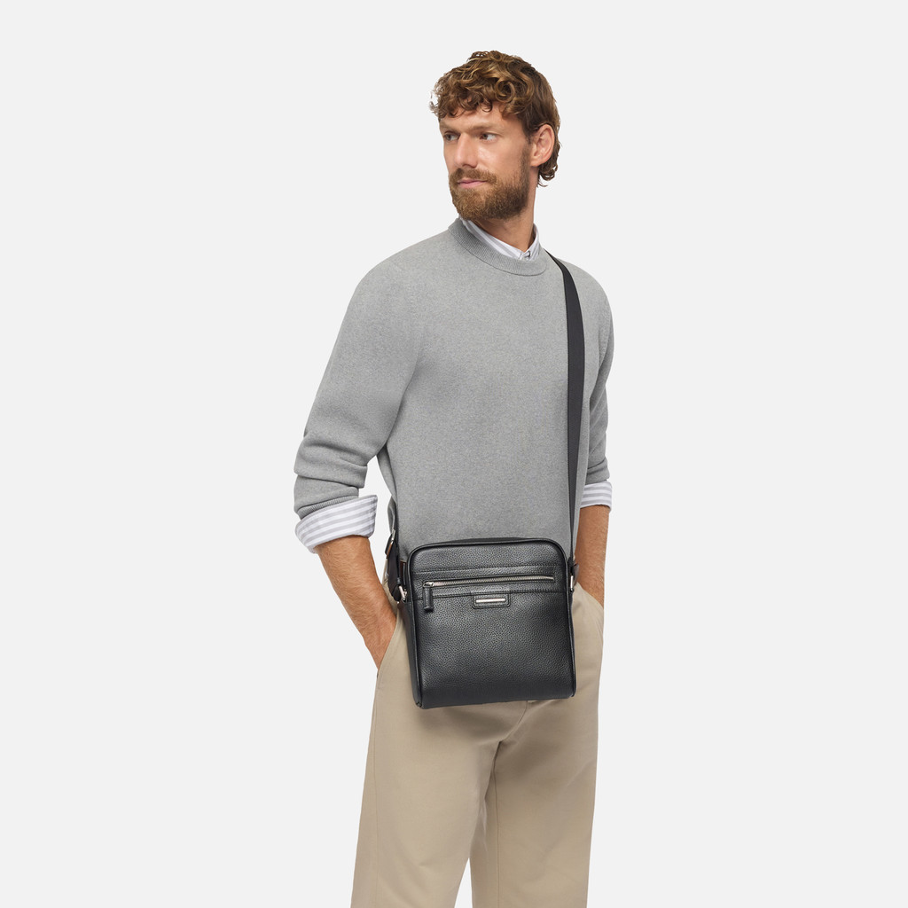 Cross-body bag ARNOUX MAN Black - image number 6 | GEOX