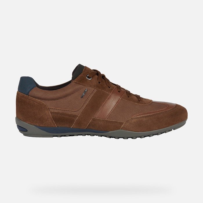 Low top sneakers WELLS MAN Browncotto/Light Brown | GEOX