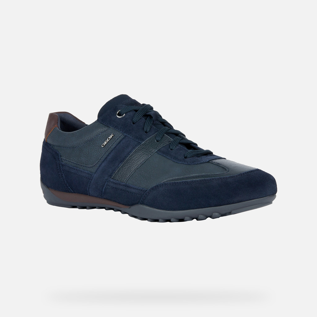 Geox® WELLS B: Low Top Sneakers navy blue Man | Geox®
