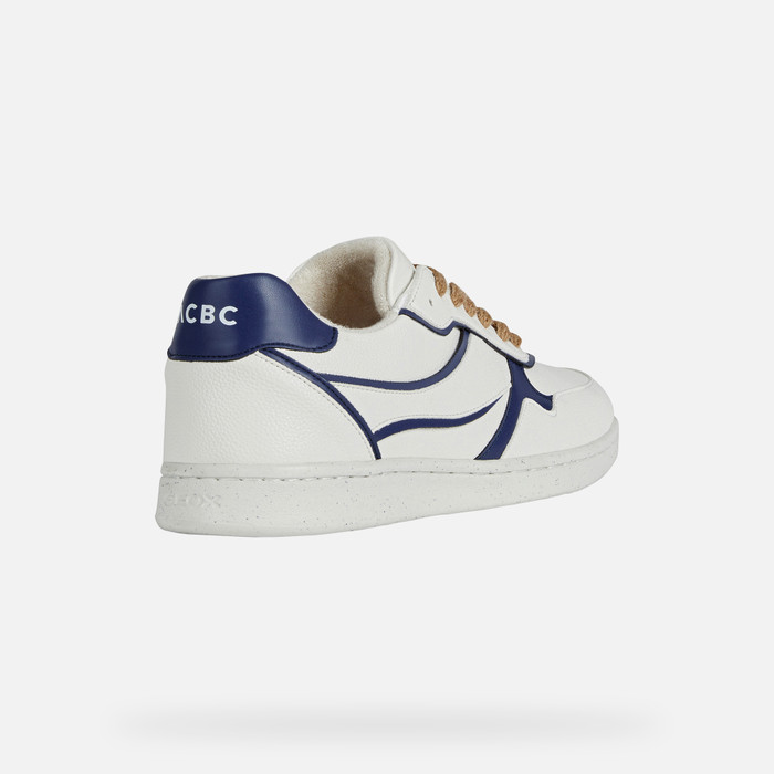 WARRENS: White Low Top Sneakers | Geox®